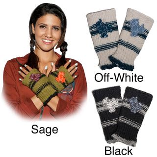 Hand knit Woolen Owl Hand Warmers (Nepal) Gloves
