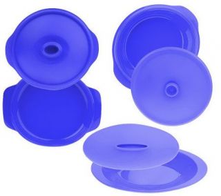 Prepology 3 pc. Silicone Oven &Microwave Steam and Bake Set —