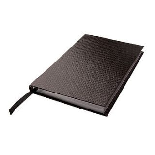 personalised carbon weave notebook by sloane stationery
