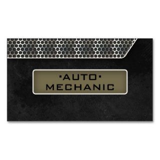 Automotive Business Card Carbon Filter Grunge Grn
