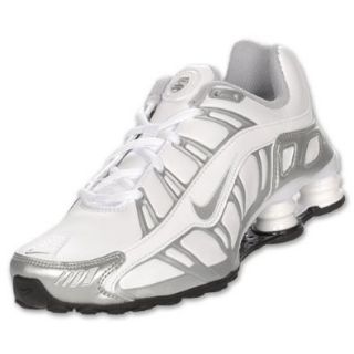 NIKE Shox 3.2 Women's Running Shoes, White/Metallic Silver/White Shoes