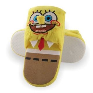 SpongeBob Squarepants Young Boys Scuff Yellow Slippers   Sz 9/10 Shoes