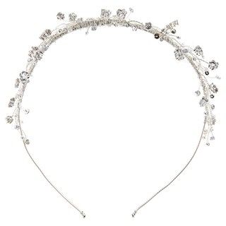 Tacori Bridal Evening Sterling Silver White Topaz and Crystal Headband Tacori Designer More Jewelry