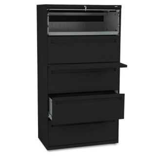 Hon 700 Series 36 inch Wide Lateral File Cabinet In Black