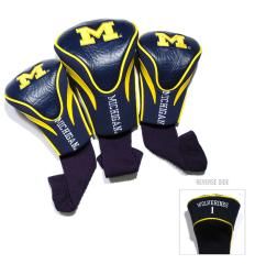 Michigan Wolverines Ncaa Contour Wood Headcover Set