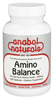 Anabol Naturals   Amino Balance   120 Capsules