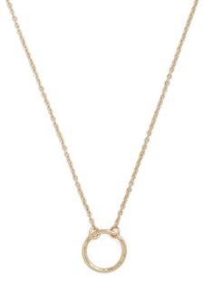 A Familiar Ring Necklace in Gold  Mod Retro Vintage Necklaces