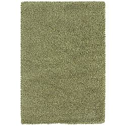 Manhattan Tweed Green/ Ivory Shag Rug (710 X 112)