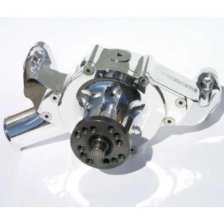 Meziere WP401UP Polished Billet Mechanical Water Pump for Small Block Chevy Automotive