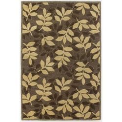 Hand tufted Gold/brown Mandara New Zealand Wool Rug (5 X 76)