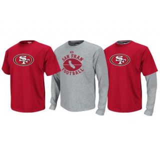 NFL San Francisco 49ers Short & Long Sleeve Thermal Shirt Set —