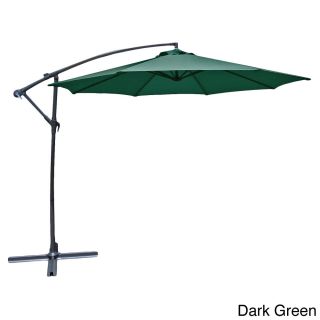 * Aluminum 10 foot Offset Umbrella Green Size 10 foot