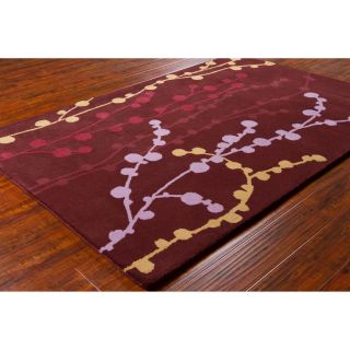 Transitional Allie Handmade Floral Wool Rug (5 X 76)