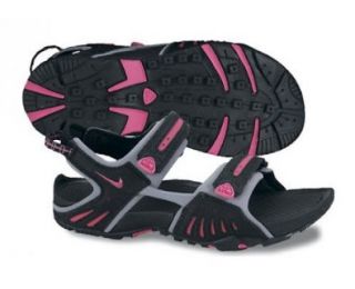 Nike Wmns Santiam 4 Black Spark Pink Stealth Womens Sports Sandal 312840 060 [US size 8] Shoes
