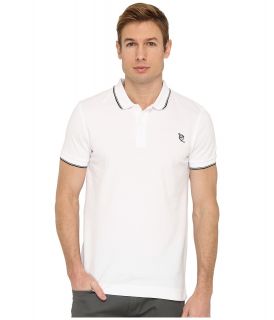 McQ Logo Polo Mens Short Sleeve Pullover (White)