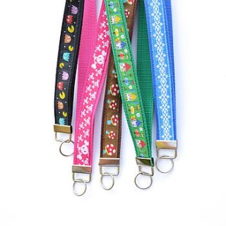 patterned key chain / lanyard by frogs+sprogs
