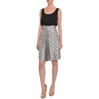 Emanuel Ungaro Emanuel Ungaro Womens Geo Print Silk Skirt Black Size XS (2  3)