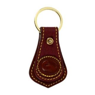 Dooney Bourke Sporty Duck Leather Keychain Key Fob Brown Shoes