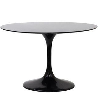 Eero Saarinen Style 48 inch Black Tulip Dining Table