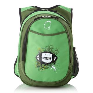 Obersee Kids Pre school All in one Green Football Backpack With Cooler