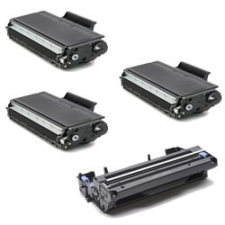 Brother Tn580 Compatible Black Toner Cartridges And 1 Dr510 Drum Units (pack Of 4)