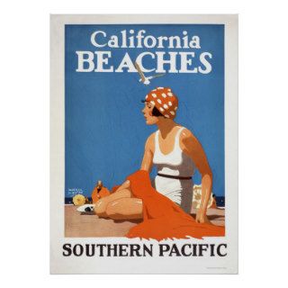 California Beaches Posters