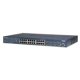 Netgear ProSafe GSM7224 Ethernet Switch   24 Port   4 Slot PROSAFE 24PORT GIGABIT L2 MANAGED SWITCH 24   10/100/1000Base T   4 x SFP (mini GBIC) Computers & Accessories