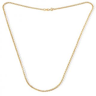 14K Gold Rolo Link 16" Necklace