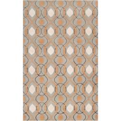 Candice Olson Hand tufted Gray Cane Moroccan Tile Pattern Wool Rug (8 X 11)