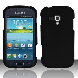 For Samsung Galaxy AMP i407 (AIO) Rubberized Cover   Black Cell Phones & Accessories