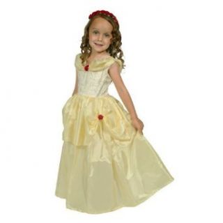 Belle Princess Dress with Wonderchamrs Necklace   MEDIUM (3 5) Clothing