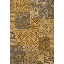 Modern Gold/gray Transitional Area Rug (5 X 76)