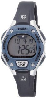 Timex Women's T5K409 Ironman 30 Lap Traditional Silver and Blue Case Resin Strap Sports Watch at  Women's Watch store.
