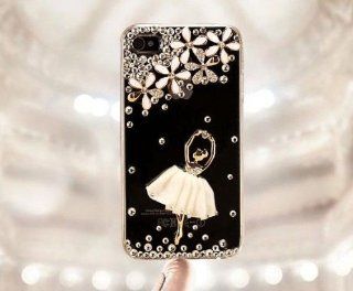 Hot selling product Diamond cases BALLERINA GIRL case for iphone 4 4S +Free 2 Screen Protector+Free 1 Stylus TIP403B Cell Phones & Accessories