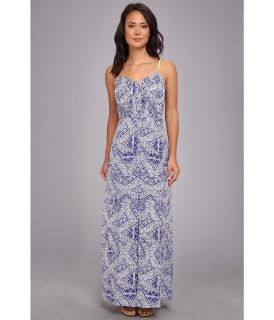 Dolce Vita Stila Block Print Maxi Womens Dress (Blue)