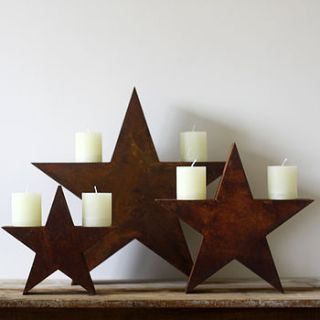 rusty star decorations by the wedding of my dreams