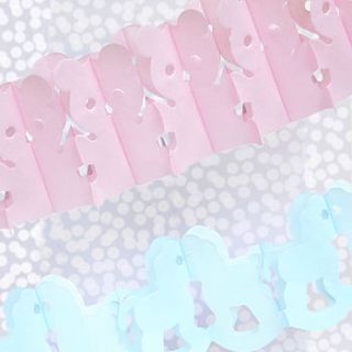 baby shower paper garland by peach blossom