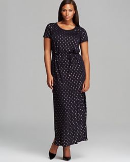 MICHAEL Michael Kors Plus Short Sleeve Studded Maxi Dress's