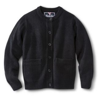 French Toast Girls School Uniform Knit Cardigan Sweater   Black 12