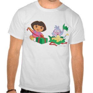 Dora & Boots Open Gifts Tee Shirts