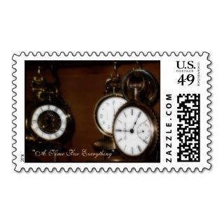 US Postage Stamp with Pocket Watch Collection