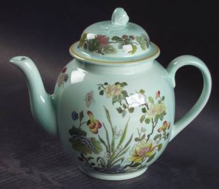 Adams China Ming Jade Teapot & Lid, Fine China Dinnerware   Calyxware, Oriental