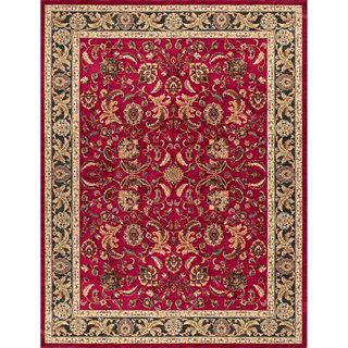 Dorchester Red/ Charcoal Rug (39 X 56)