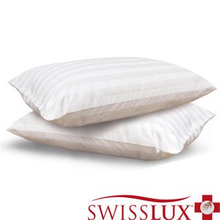 SwissLux Eco Fiber 300 Thread Count Bed Pillow (Set of 2) SwissLux Pillows