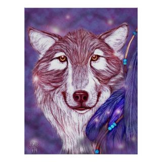 ~Spirit Walker~ Wolf Poster