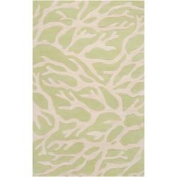 Somerset Bay Hand tufted Casual Bacelot Bay Green Beach Inspired Wool Rug (33 X 53)