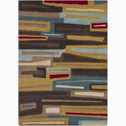 Hand tufted Multicolor Mandara Abstract Wool Rug (7 X 10)