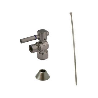 Decorative Brass Satin Nickel Toilet Supply Kit