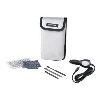 BDA Accessory Set with Car Charger   White/Black (Nintendo 3DS)
