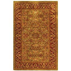 Safavieh Handmade Golden Jaipur Green/ Rust Wool Rug (4 X 6)